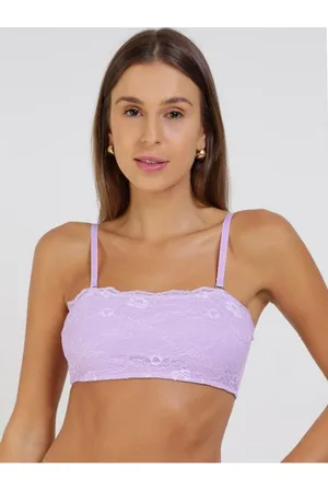 Bralette bandeau renda roxo, Sutiãs de mulher