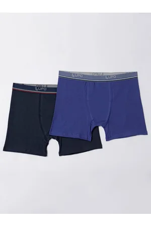 Kit 2 Cuecas Seamless Calvin Klein Infantil Azul/Cinza