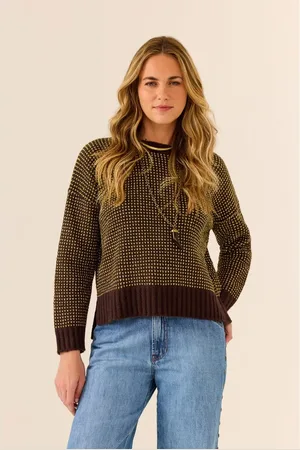 MARIA FILÓ Pull Tricot Ponto Trançado Lurex