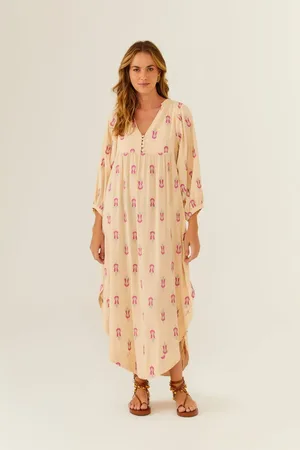 MARIA FILÓ Vestido Midi Bordado Anisha