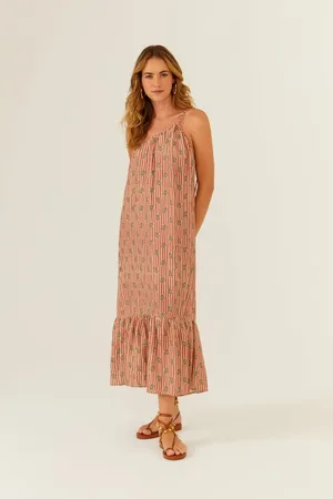 MARIA FILÓ Vestido Midi Estampa Tamarindo