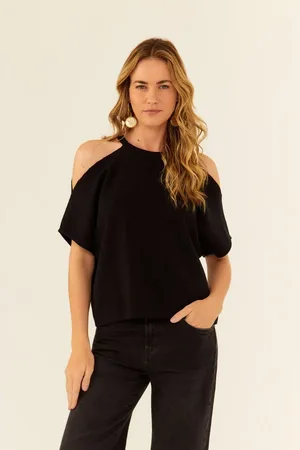 MARIA FILÓ Blusa Tricot Cout Out Ombro