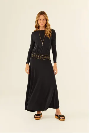 MARIA FILÓ Vestido Manga Longa Pala Tachas