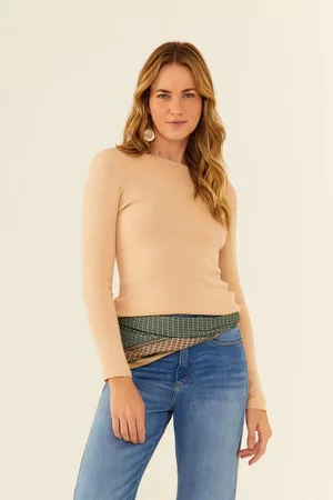 MARIA FILÓ Blusa Tricot Barra Jacquard