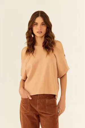 MARIA FILÓ Blusa Tricot Cout Out Ombro
