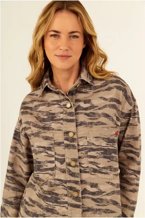 MARIA FILÓ Camisa Sarja Estampa Tiger