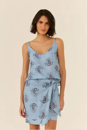 MARIA FILÓ Blusa Alça Estampa Maya