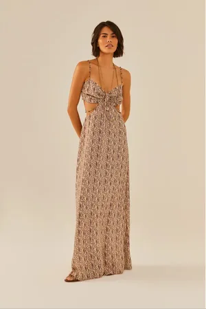 MARIA FILÓ Vestido Longo Estampa Mumbai