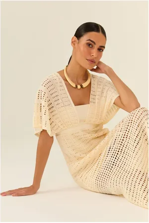 MARIA FILÓ Vestido Tricot Longo Manga Kimono