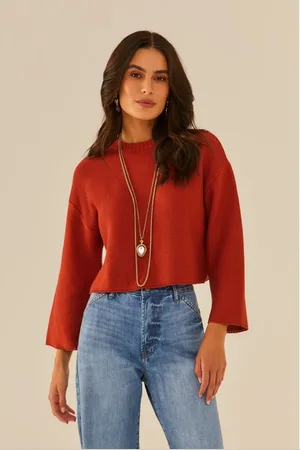 MARIA FILÓ Blusa Tricot Cropped Textura