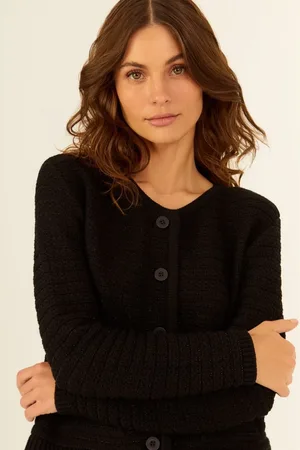 MARIA FILÓ Casaco Tricot Lurex Detalhe Bolsos