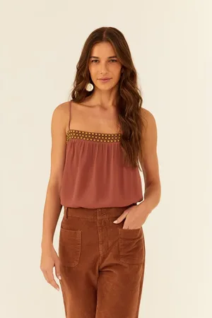 MARIA FILÓ Blusa De Alça Ggt Metais