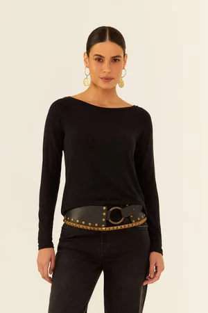 MARIA FILÓ Blusa Manga Longa Básica