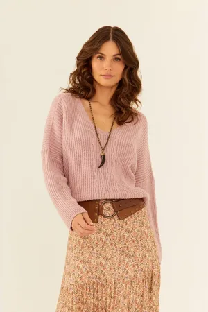 MARIA FILÓ Blusa Tricot Decote v Mont Blanc