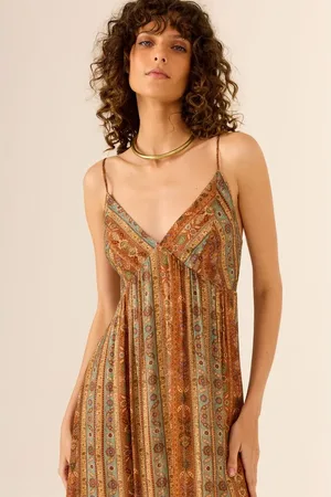 MARIA FILÓ Vestido Midi Estampa Tapestry