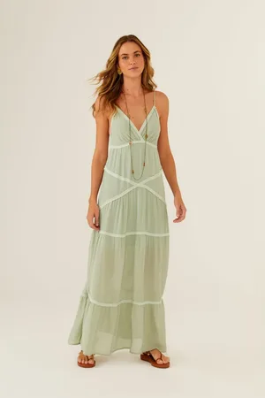 MARIA FILÓ Vestido Longo Ggt Tiras Crepe