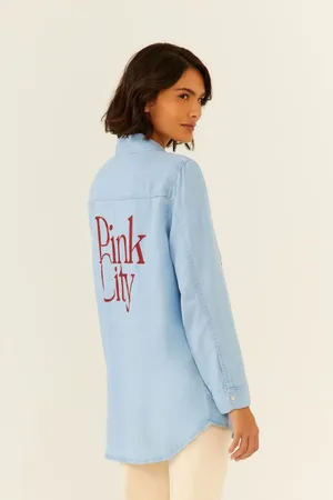 MARIA FILÓ Camisa Bordado Pink City