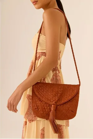MARIA FILÓ Bolsa Rústica Couro Tachas