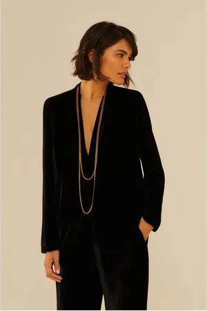 MARIA FILÓ Blazer Alongado Veludo