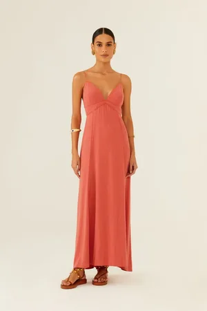 MARIA FILÓ Vestido Midi Costas Amarração