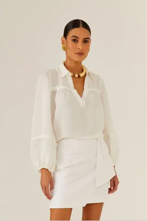 MARIA FILÓ Blusa Manga Longa Pespontos
