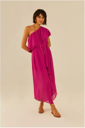 MARIA FILÓ Vestido Midi Ggt Babado Duplo