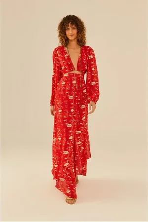 MARIA FILÓ Vestido Midi Ggt Estampa Bonsai