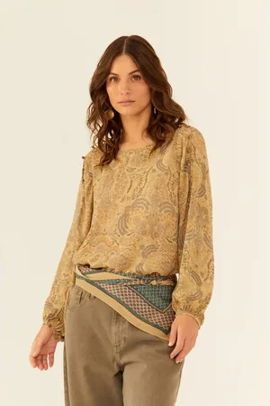 MARIA FILÓ Blusa Ggt Estampa Relicário