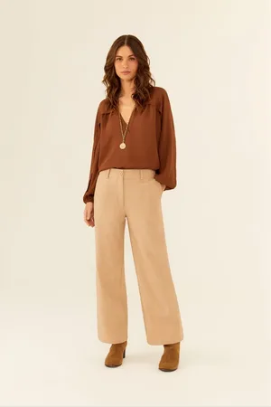 MARIA FILÓ Calça Alfaiataria Reta Twill