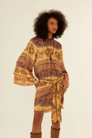 MARIA FILÓ Vestido Curto Ggt Estampa Caramel