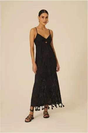 MARIA FILÓ Vestido Seda Midi Bordado