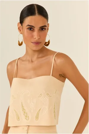 MARIA FILÓ Blusa Bordado Chikankar