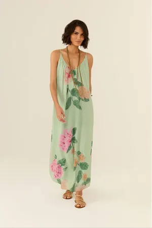 MARIA FILÓ Vestido Midi Alça Ggt Estampa Leela