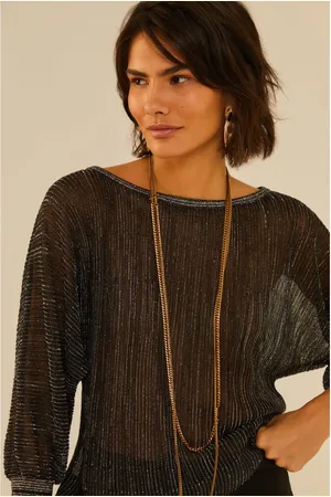 MARIA FILÓ Blusa Tricot Mix Lurex