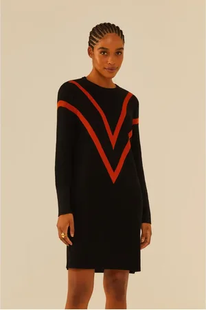 MARIA FILÓ Vestido Tricot Intarsia Com Lurex