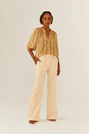 MARIA FILÓ Calça Pantalona