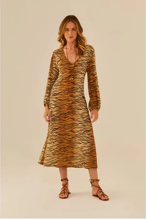 MARIA FILÓ Vestido Midi Estampa Selva