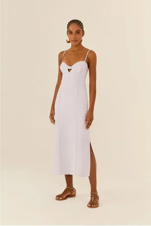 MARIA FILÓ Vestido Midi Busto Vazado