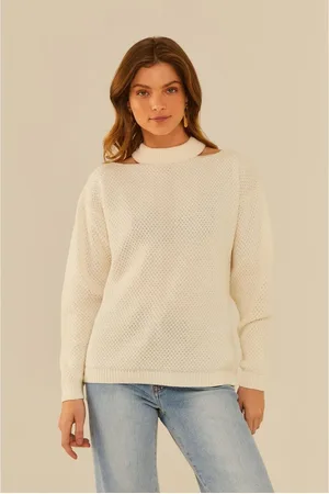 MARIA FILÓ Blusa Tricot Cut Out Gola