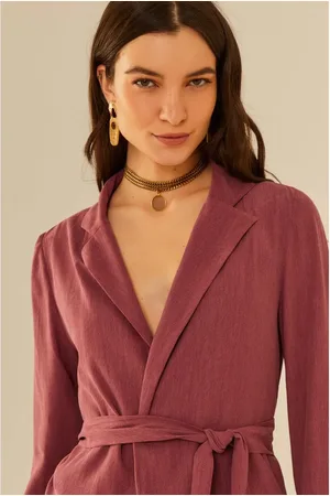 MARIA FILÓ Blazer Faixa Amarração