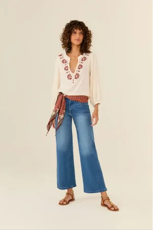 MARIA FILÓ Calça Reta Five Pockets