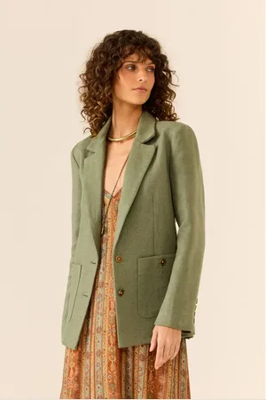 MARIA FILÓ Blazer Alfaiataria Linho