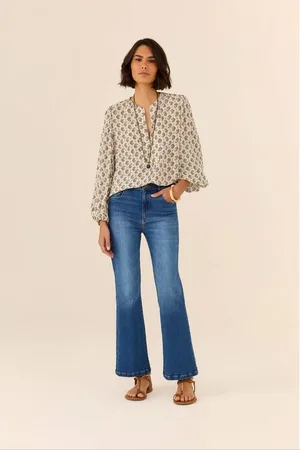 MARIA FILÓ Calça Bootcut Bigodes