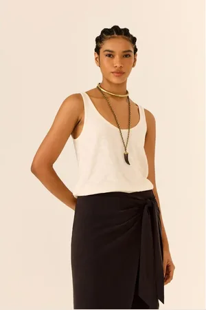 MARIA FILÓ Blusa Regata Decote u