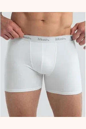 Mash Cueca Boxer Longa Lisa Cotton Plus Size XXGG
