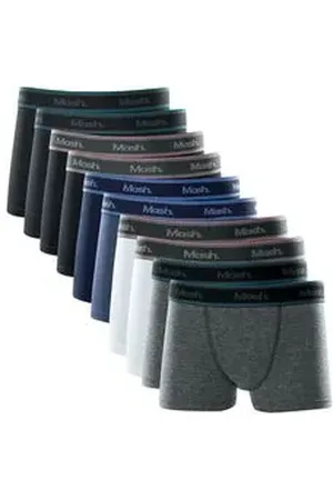 Mash Kit 10 Cuecas Boxer Algodão Infantil GG