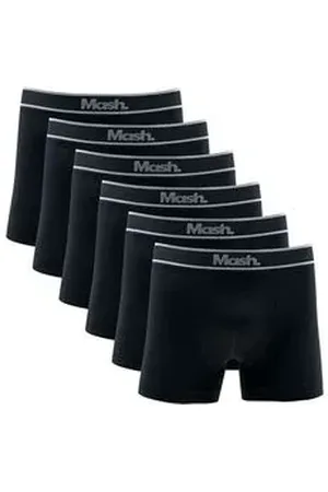 Mash Kit 6 Cuecas Boxer Microfibra sem Costura G