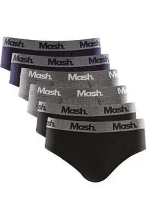Mash Kit 6 Cuecas Slip Algodão M