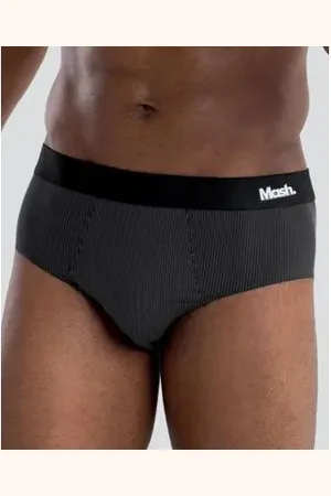 Mash Cueca Slip Microfibra Risca de Giz G