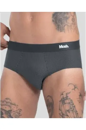 Mash Cueca Slip Microfibra Risca de Giz P
